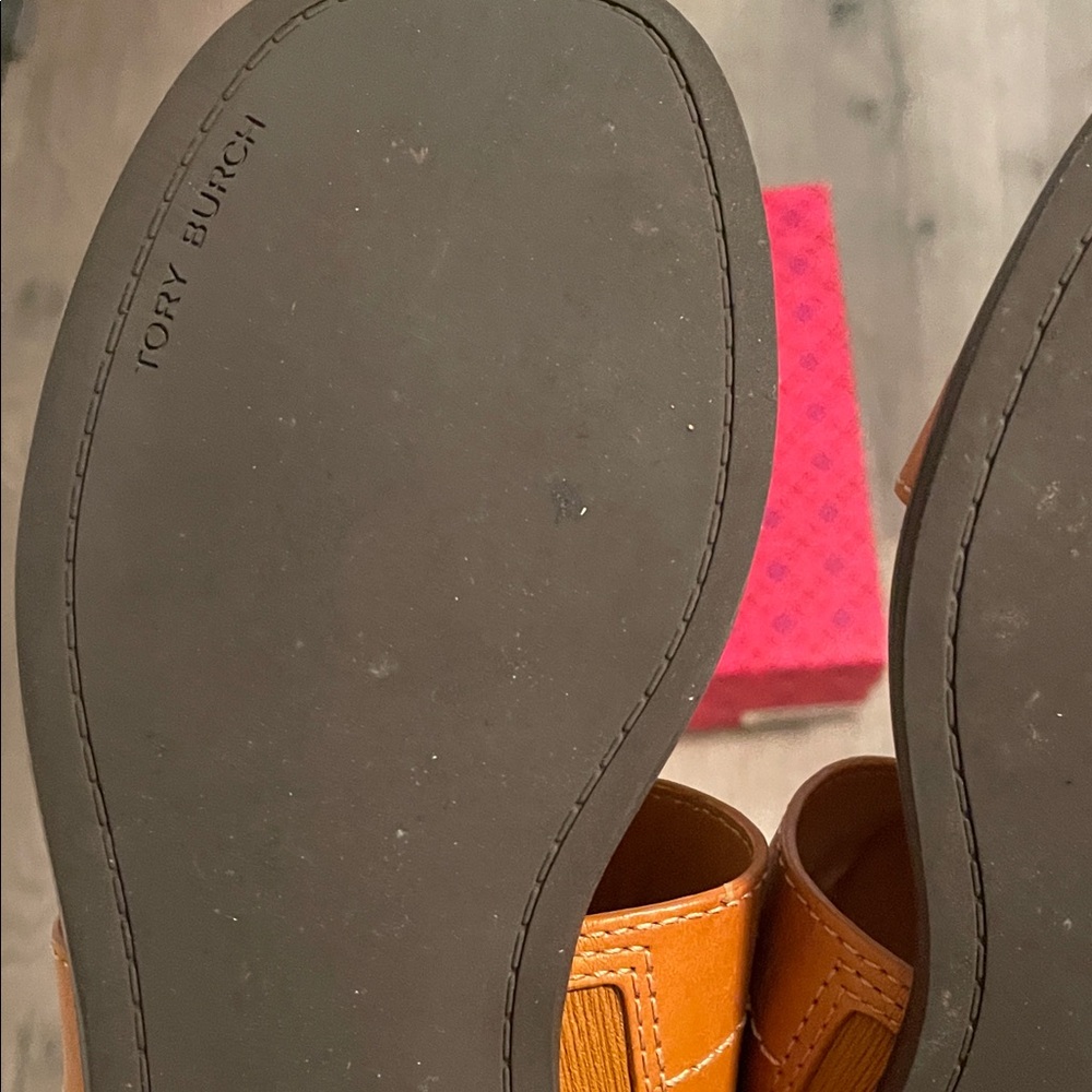 Tory Burch Brown Slide Sandals - Picture 3 of 4